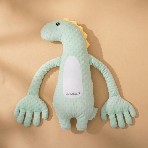DinoHug Kuschelkissen – grüner Dino